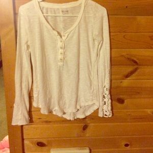 Long sleeved white blouse