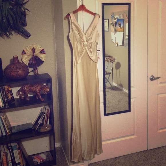 Silk Golden Gown