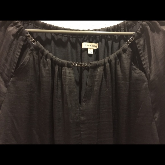 Black Blouse with Chain Detail from Stitch Fix L