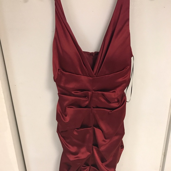 xscape ruched v neck dress Xscape Women's Long 3/4 Sleeve V-Neck Side Ruched Gown (Reg and Petite), Midnight