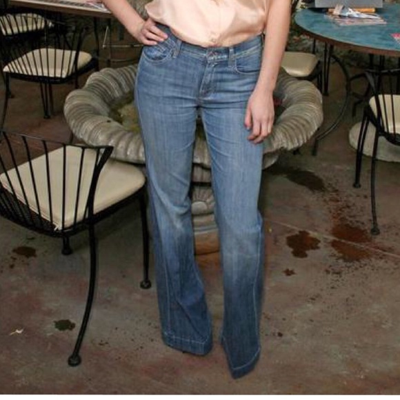 7 For All Mankind "Ginger" High Rise Flares