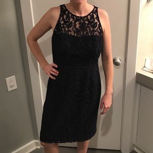 JCrew lace cocktail dress.