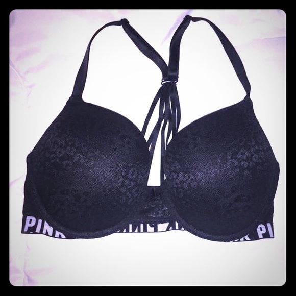 VS Pink leopard lace bra