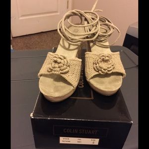 Tan - Colin Stuart - Platform tie up Sandals ❤️