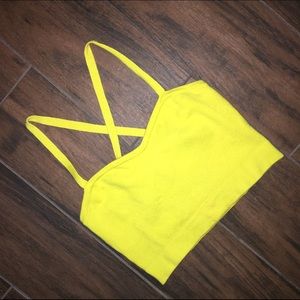 Yellow Crop Top