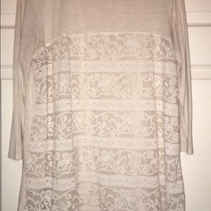 Hannah (L) Women's Lace Front Tunic