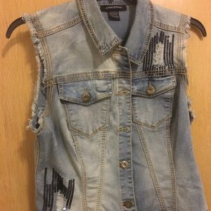 Ashley Stewart Denim Vest