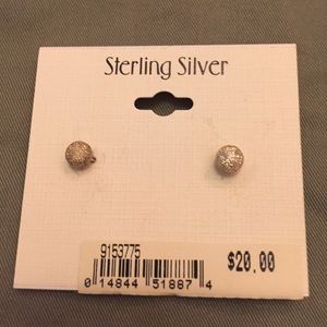 Sterling Silver stud sparkle post earrings