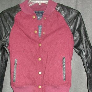Burgundy and Black Jacket