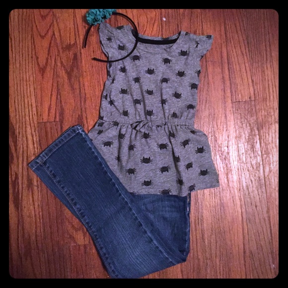 Cat stamp shirt