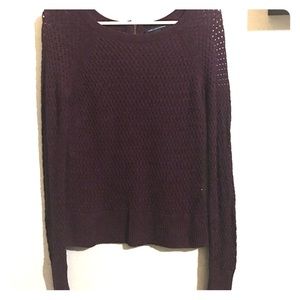 --AEO maroon wine knit sweater--