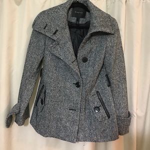 Black & White Peacoat