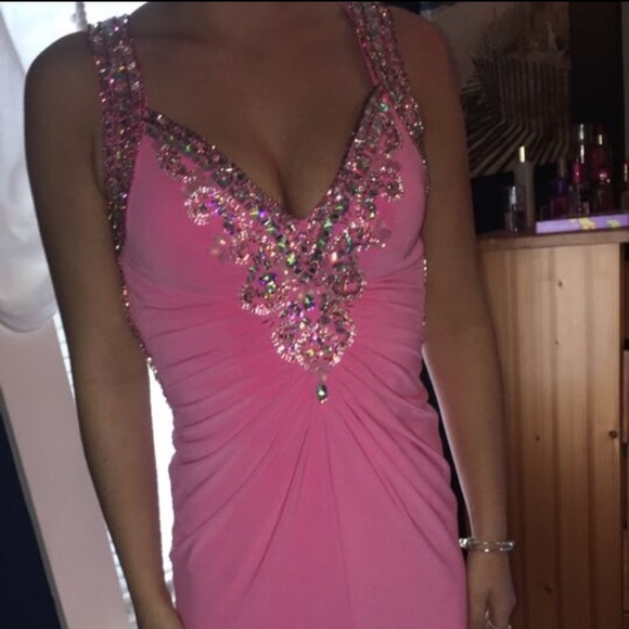 Pink prom dress