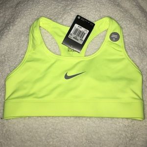 Brand new Nike XS neon sports bra