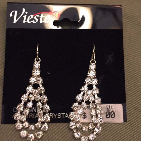 Vieste Rhinestone Earrings Austrian crystal