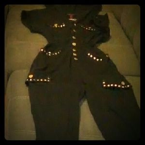 Sexy hooded jumpsuit