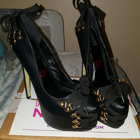 Laced high heels