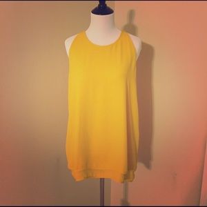 Mustard Yellow Tank Top Blouse