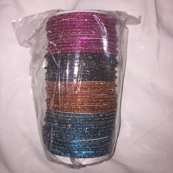 Multicolor Sparkly Bangles