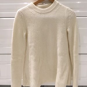 Theory cream wool/cashmere sweater size petite