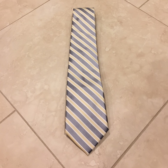 Express Men's Yellow and Gray Necktie - OS - NWT