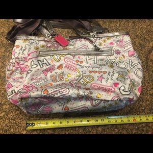 Coach Butterfly Retro Diaper Bag w/changing pad