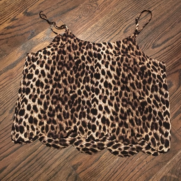 Charlotte Russe Cheetah Crop