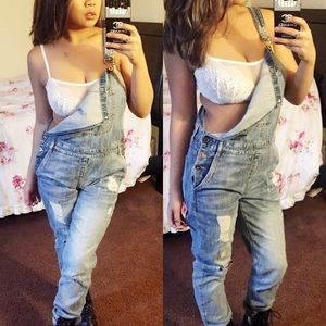 Premium Denim Overalls