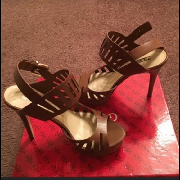 Guess Brown Heels Size 9
