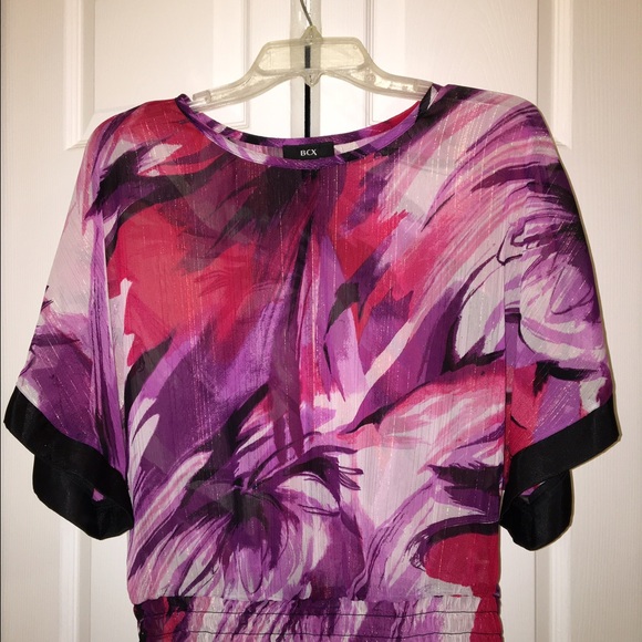 BCX colorful sheer top! - Picture 1 of 2