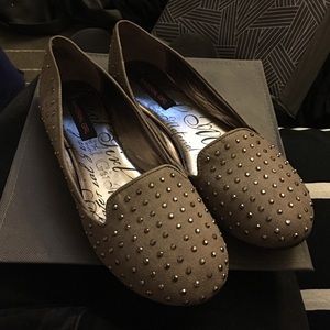 Brand new studded loafers