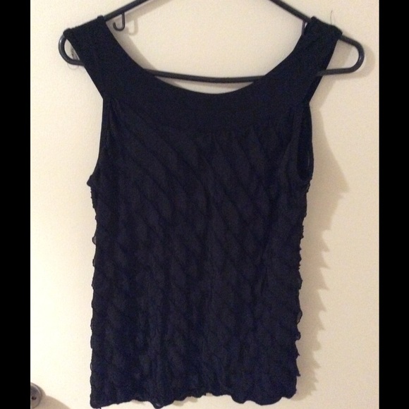 Black tank top.