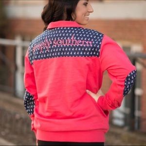 NWT•Simply Southern•Navy & Coral•
