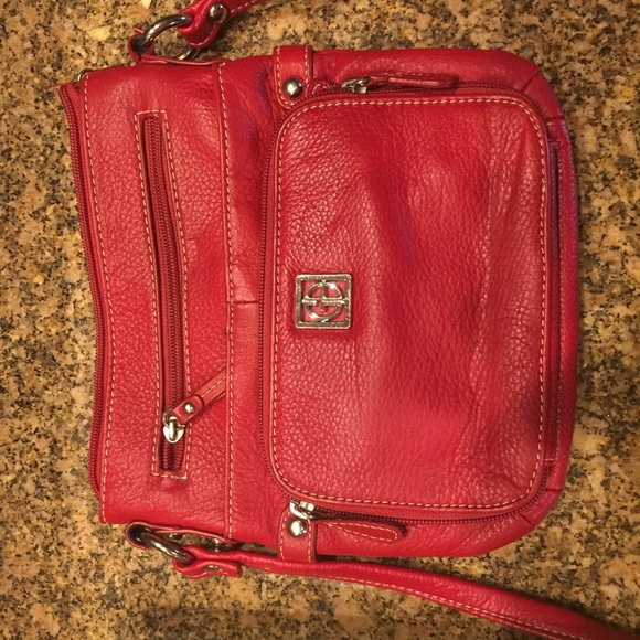Red Giani Bernini Cross Body Purse