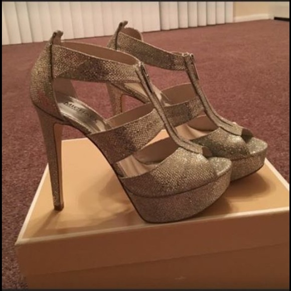 Michael Kors Sparkly Shoes. Box not incuded.