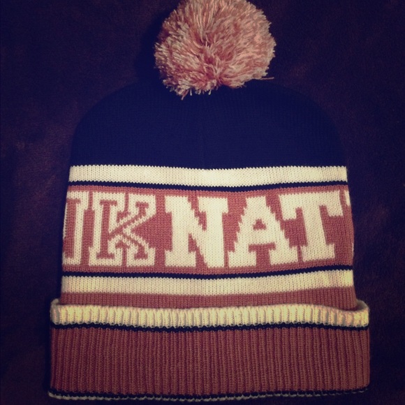 VS Pink Nation Pom Pom Beanie