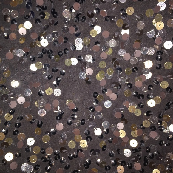 💖 Black Sequined Sheer Blouse 💖 - Picture 2 of 2