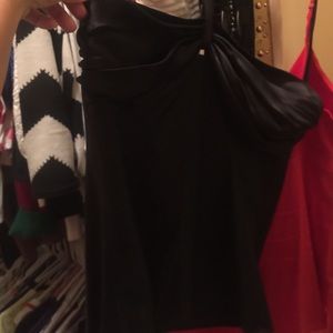 Antonio Melani Black silk halter top