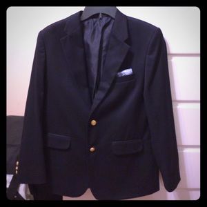 Boys Navy Blue Izod Blazer Jacket Boys Navy Blue Izod Blazer Jacket
