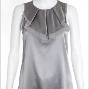 Vince Stretch Silk Sleeveless Top Size Small