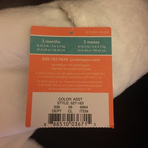 Carters one piece warm outfit - Picture 3 of 3