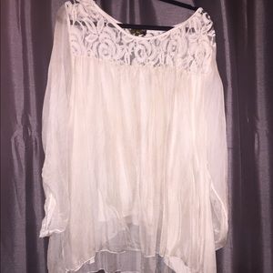 Silk Lined layered Flowy Blouse