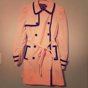 Light pink trench dress jacket