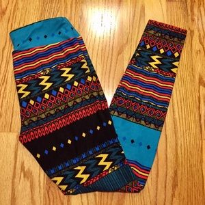 LuLaRoe OS Tribal Print Leggings