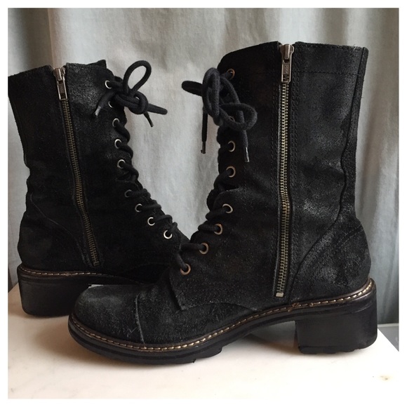 Donald J. Pliner Shoes - Donald J Pliner distressed suede GITA boots, EUC