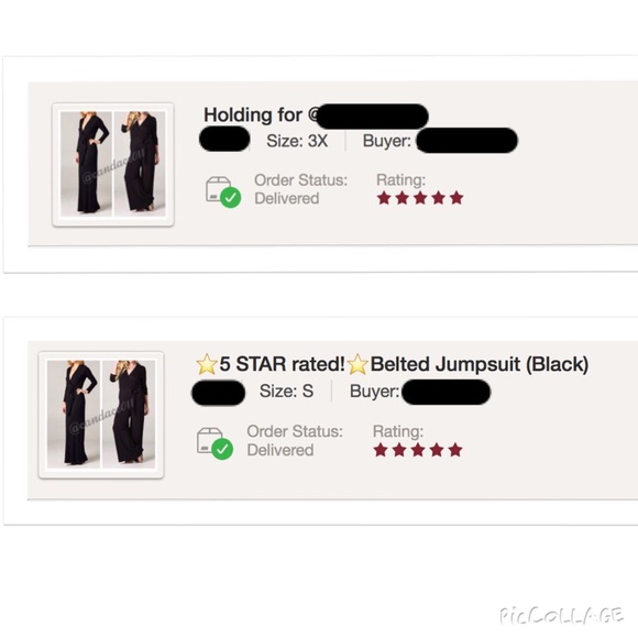 ⭐️5 STAR rated!⭐️  Belted Jumpsuit (Black) - Picture 4 of 4