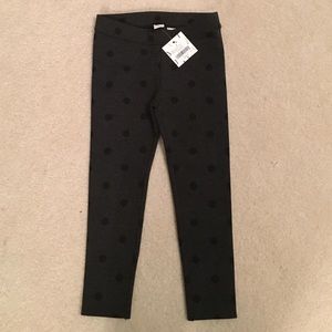 Janie and Jack Polk-a-dot leggings.