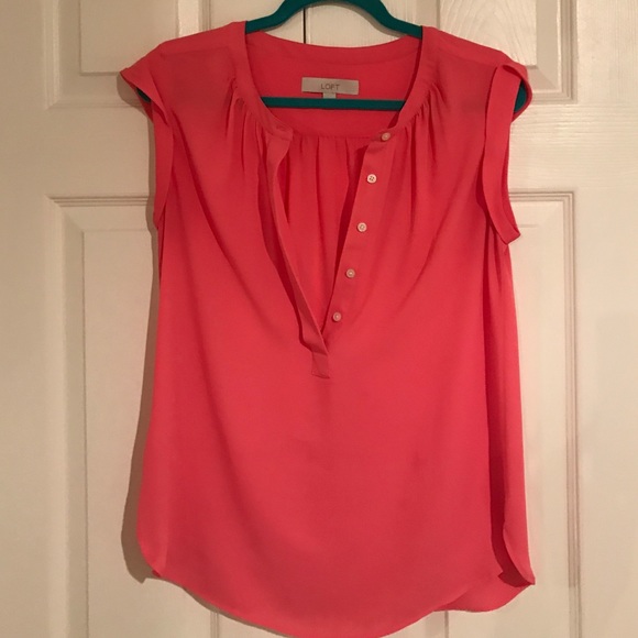 Coral blouse