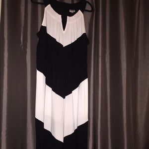 Black and White Chevron Maxi