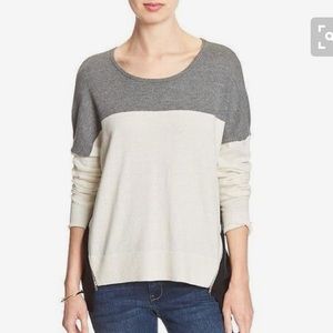 Black/white/cream pullover sweater